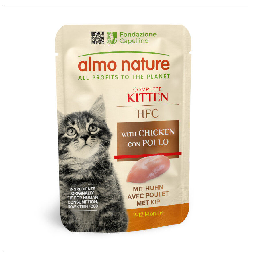 55 g Almo Nature Kitten HFC Pollo sobre para gatos&nbsp;, , large Imagen numero 1